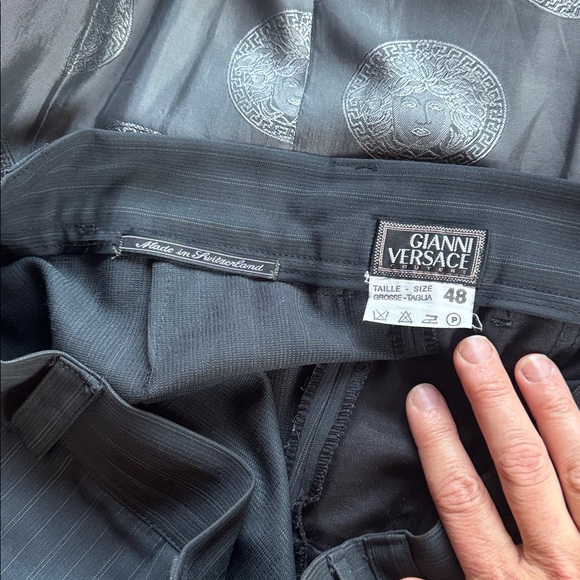 Versace Dark Pinstripe Suit - Picture 8 of 15